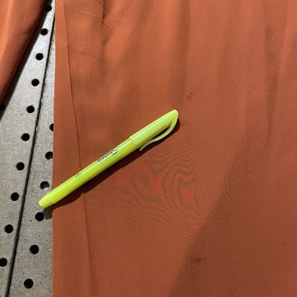 Chloe Pants Womens Size 30 US / 40 EU Amber Rose Pure Silk Slit Wide Leg Modern - Picture 12 of 12